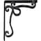 Ekena Millwork Orleans Wrought Iron Bracket, (Triple center brace), Antiqued Pewter 2"W x 10"D x 12"H BKTM02X10X12TOLAPW - alternate 8